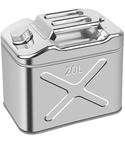 Amazon.co.jp: KIKAIYA ガソリン携行缶 20L ステンレス SUS304 横型